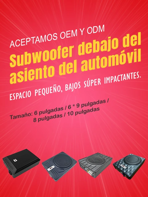 Car underseat subwoofer