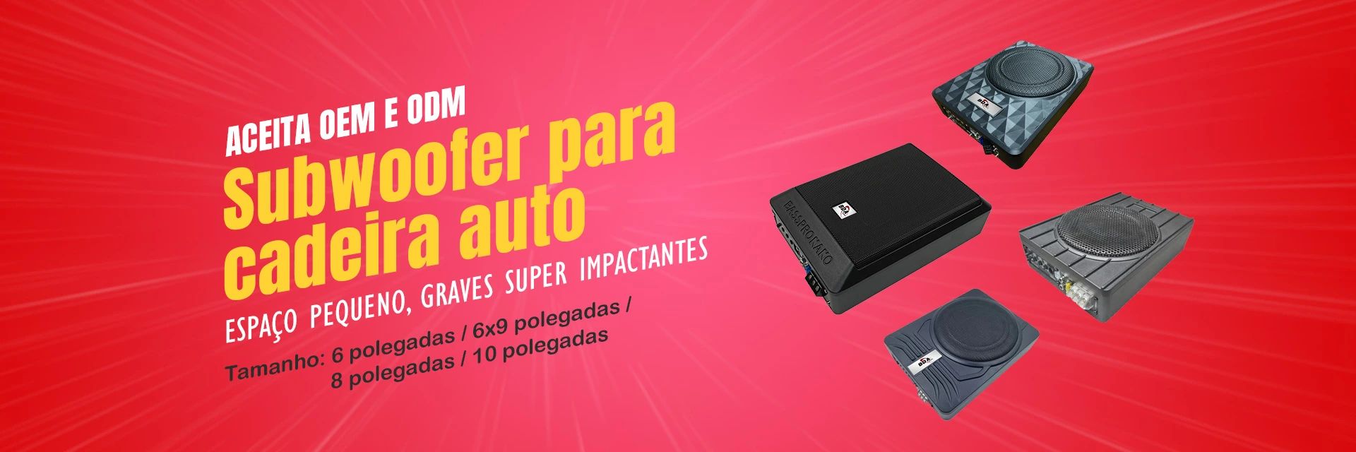 Car underseat subwoofer