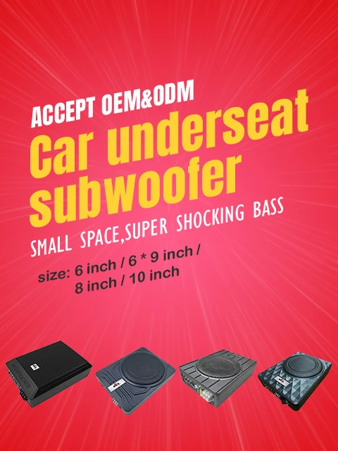 Car underseat subwoofer