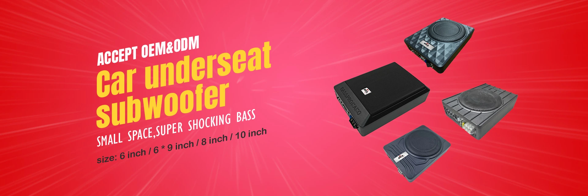 Car underseat subwoofer